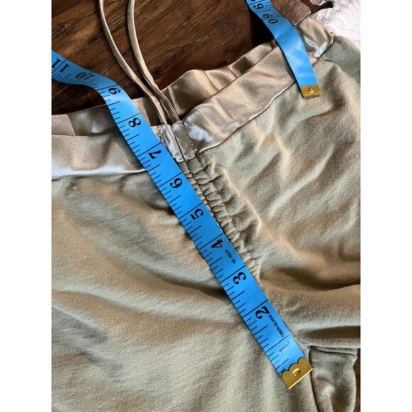 VINTAGE Y2K Wet Seal Scrunch String Lounge Pants Flare Low Rise Satin Small S - Picture 7 of 8